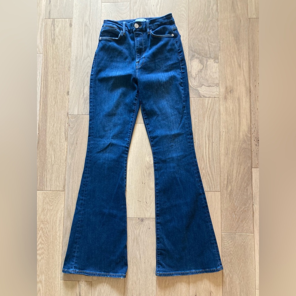 Frame Denim Dark Blue Flare Jeans